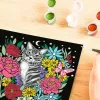 Dažymo pagal skaičius rinkinys Ravensburger CreArt Pixie Cold Cat (modelis 25855) – drobės tapybos rinkinys