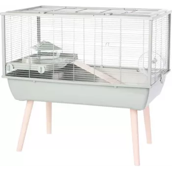 Narvelis ZOLUX Neolife 80 žalias žiurkėnams — metalas/plastikas, 780×480×750 mm, 9 mm atstumas tarp virbų