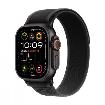 APPLE Watch Ultra 2 GPS + Cellular 49mm juodas titano korpusas su juoda Trail Loop - M/L