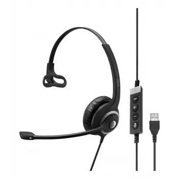 EPOS IMPACT SC 230 USB MS II Mono USB-A ausinės su linijiniu skambučių valdymu, Microsoft sertifikuota (1000578)