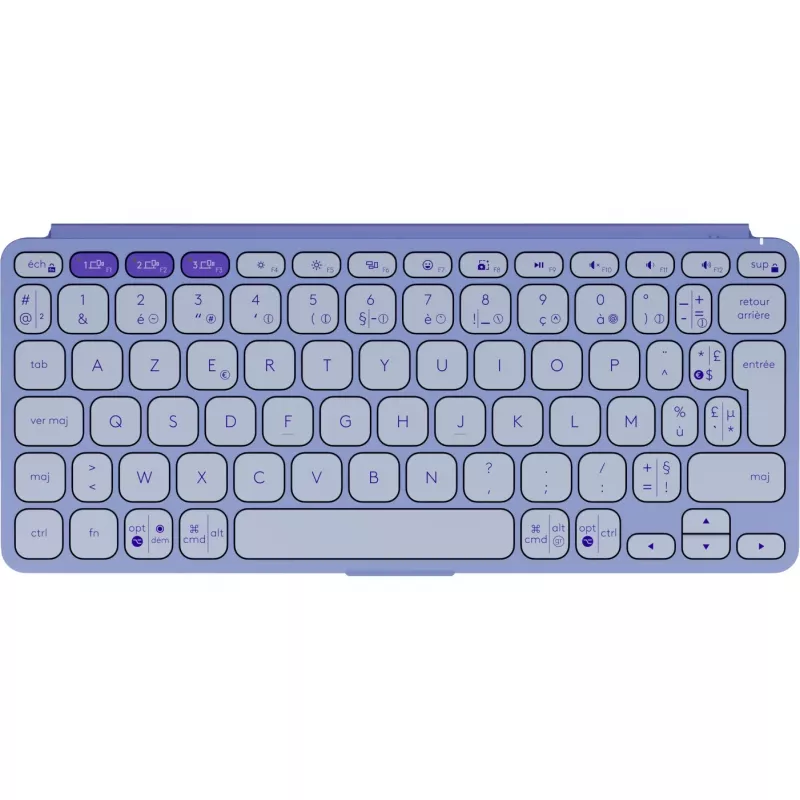 Logitech Keys-To-Go 2 klaviatūra universali Bluetooth AZERTY prancūzų alyvinė
