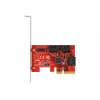 SATA PCI Express x4 kortelė DeLOCK 6 prievadai žemo profilio formos faktorius