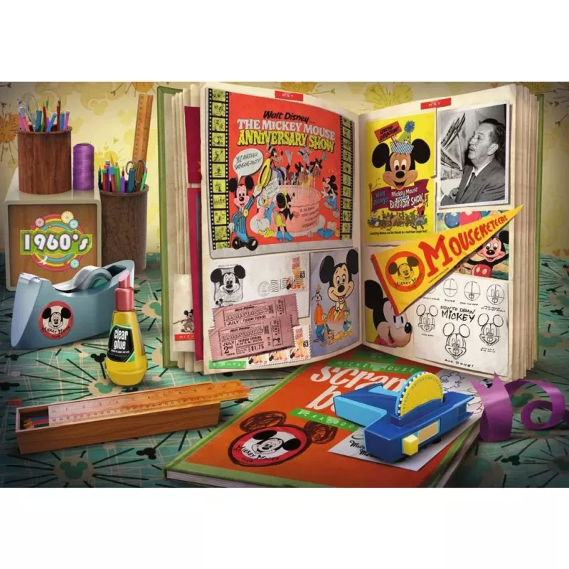 Puzzle 1960 Mickey Moments (1000 dalių)