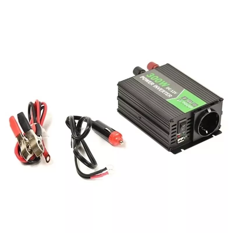 Įtampos keitiklis 12V-220V, 300W