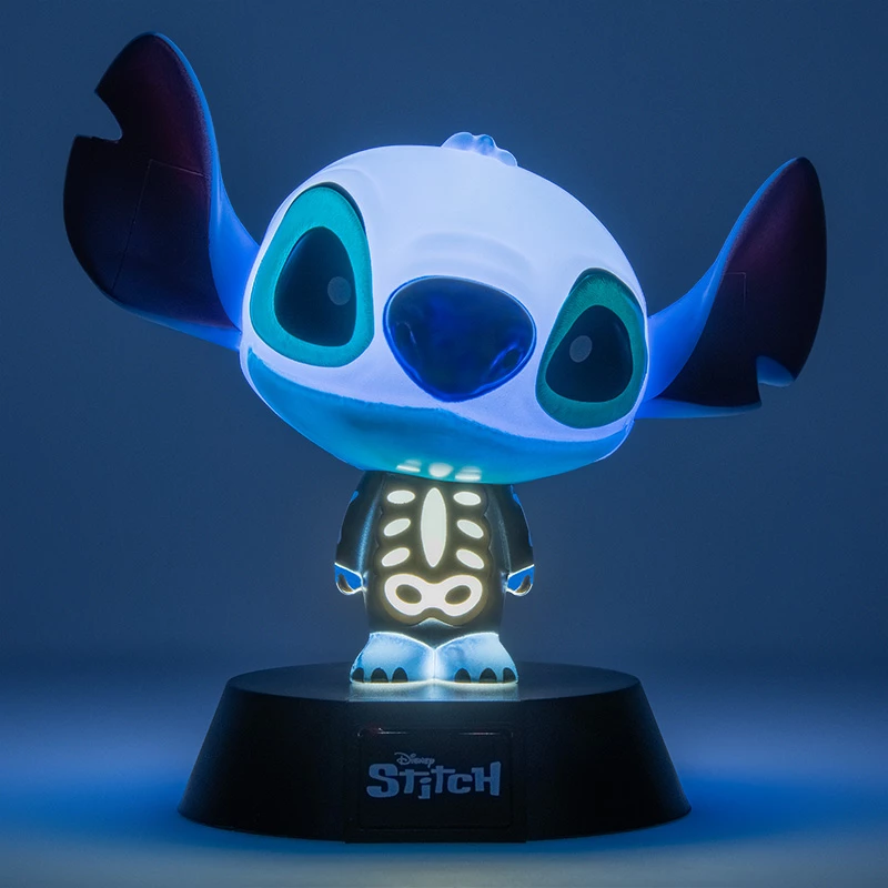 Stalinė lempa Paladone Stitch Skeleton Icon Light – personažo naktinė lemputė