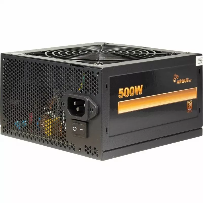 Inter-Tech ArgusNT BPS-500 maitinimo blokas 500 W 20+4 pin ATX ATX juodas
