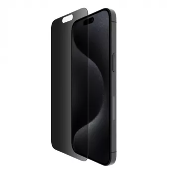 Belkin ScreenForce Pro - ekrano apsauga mobiliajam telefonui - 2,5D - stiklas - su privatumo filtru - Apple iPhone 15 Pro Max (OVA150ZZ)