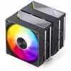 CPU aušintuvas Jonsbo CA80 Dual-Tower, 2×120 mm PWM ventiliatoriai, ARGB, juodas