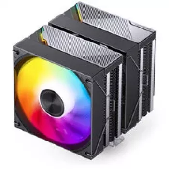 CPU aušintuvas Jonsbo CA80 Dual-Tower, 2×120 mm PWM ventiliatoriai, ARGB, juodas