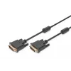 DIGITUS - DVI kabelis - Dual Link - DVI-D (V) - DVI-D (V) - 5,0 m - Formuotas, varžtai nykščiams - Juoda (AK-320101-050-S)