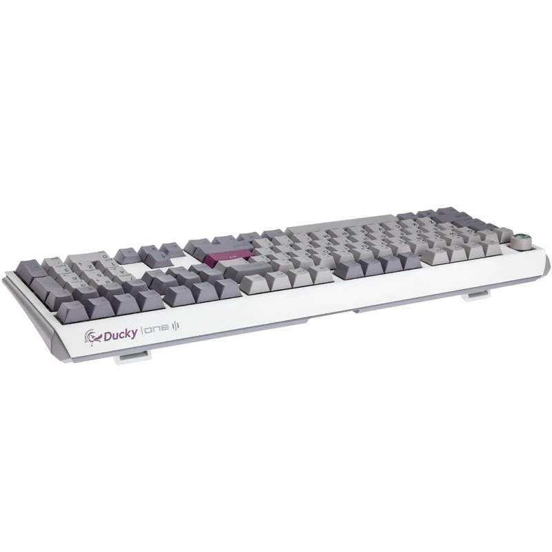 Ducky One 3 klaviatūra, žaidimų, USB, QWERTY, JAV anglų, pilka