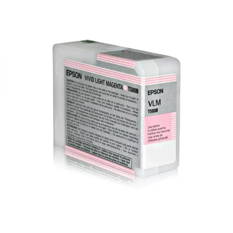 Epson Singlepack Vivid Light Magenta T580B00, Vivid light Magenta, Pigmentinis rašalas, 80 ml, 1 vnt.