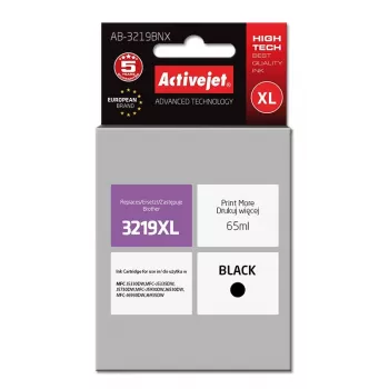 Activejet AB-3219BNX rašalas (pakaitalas Brother LC3219Bk XL; Supreme; 65 ml; juodas)