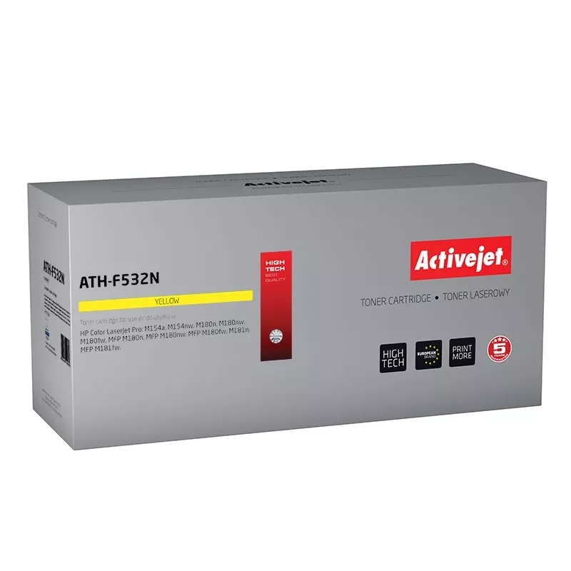 Activejet ATH-F532N dažų milteliai (pakaitalas HP 205A CF532A; Supreme; 900 puslapių; geltona)