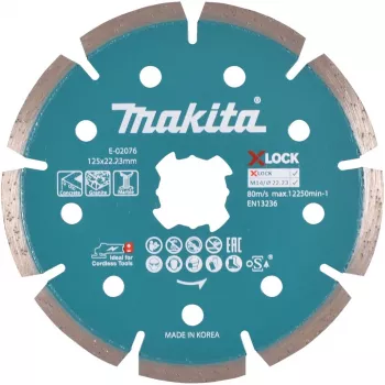 “Makita” - deimantinis pjovimo diskas - betonui, granitui, marmurui - 125 mm - skirtas “Makita GA041GM201”, “XGT GA041GZ”