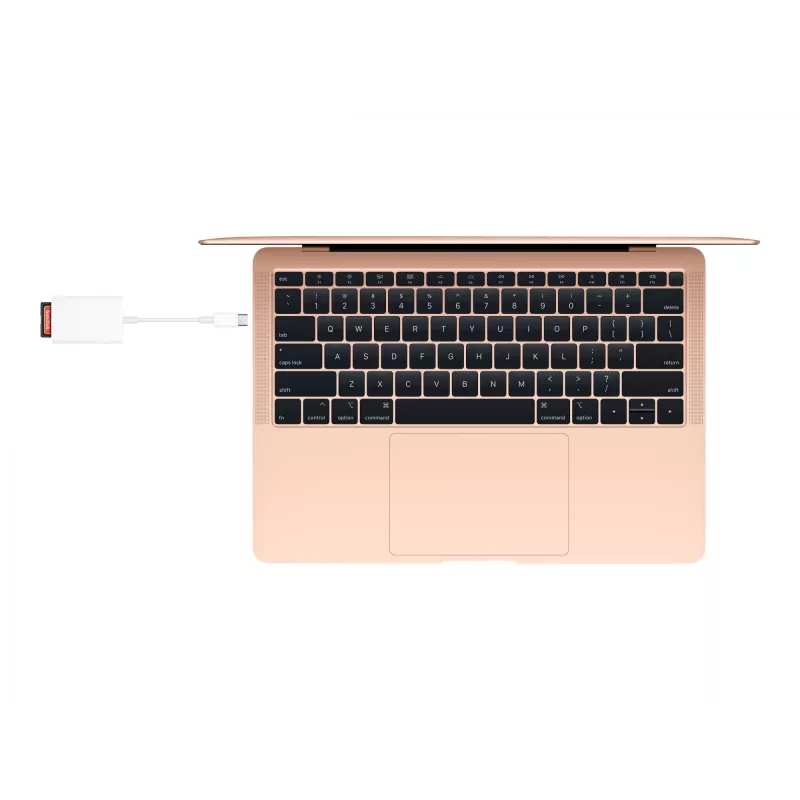 Apple MW653ZM/A kortelių skaitytuvas – baltas, USB 2.0 Type-C, SD
