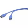 USB 3.0 ilginamasis laidas Renkforce 1420710, 3 m, mėlynas
