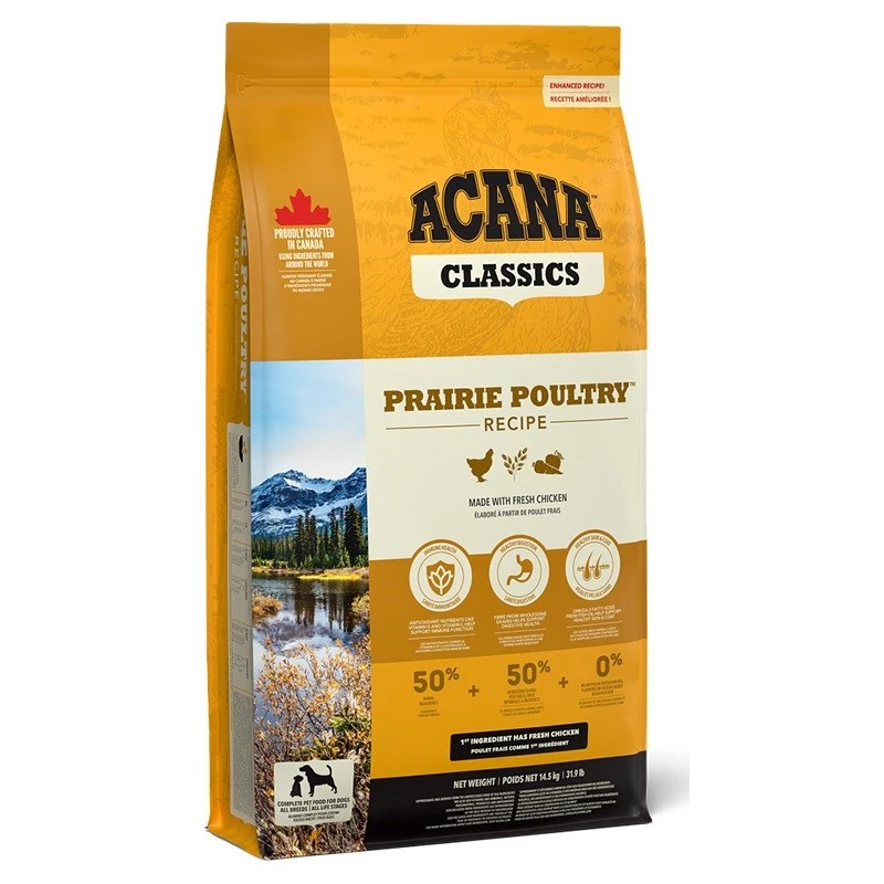 ACANA Classics Prairie Poultry – sausas šunų ėdalas – 14,5 kg