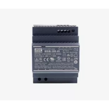 Maitinimo adapteris/keitiklis MEAN WELL HDR-100-48, 100 W, 48 V išėjimas, 85–264 V įėjimas, RoHS, 70×54,5×90 mm