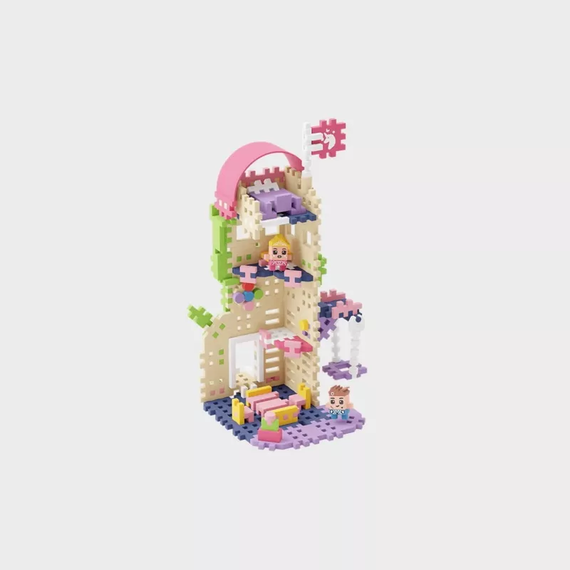 Marioinex Mini Waffle Princess Fantasy bokšto konstruktorius, 148 detalės