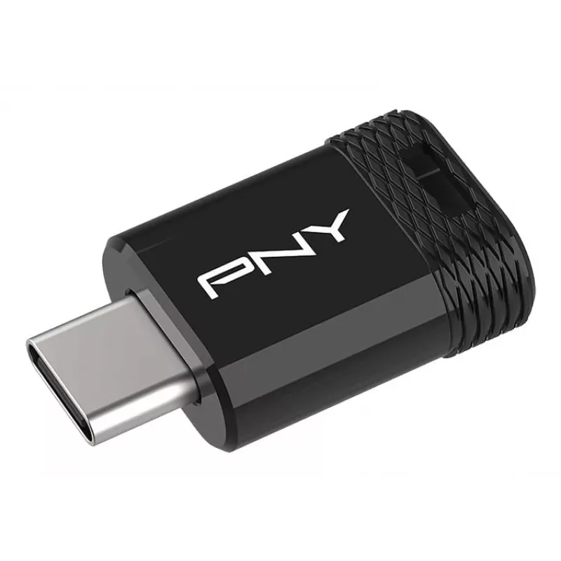 USB atmintinė PNY Elite-X 256 GB USB Type-C 3.2 Gen 1 (Skaitymas 200 MB/s, Rašymas 100 MB/s) Juoda