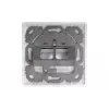Digitus | Sieninė plokštė Keystone moduliams, vokiško tipo, vidurinė plokštelė 50x50 mm, rėmelis 80x80 mm | DN-93801-1