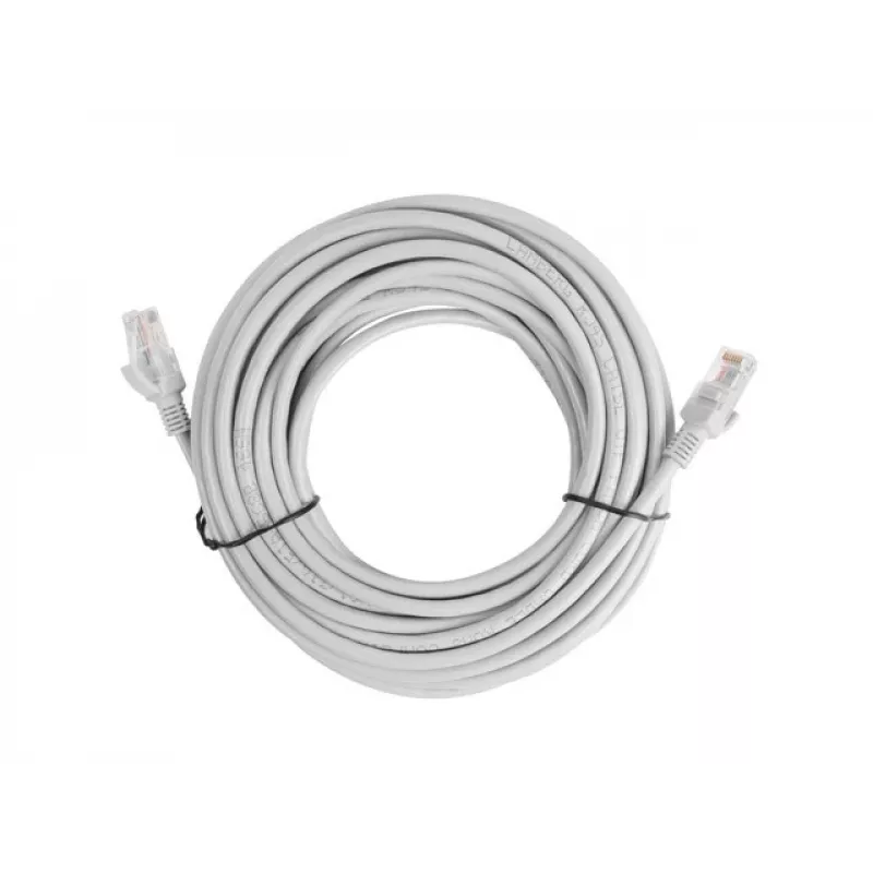 Tinklo kabelis LANBERG PCU6-10CC-1500-S Cat6 U/UTP RJ-45 — 15 m, pilkas