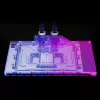 Alphacool 13463 akrilo ir aliuminio galinė plokštė, juoda, 145,2 mm