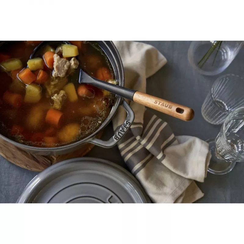 Staub Cocotte 3,8 L apvali ketaus troškintuvo kepimo forma