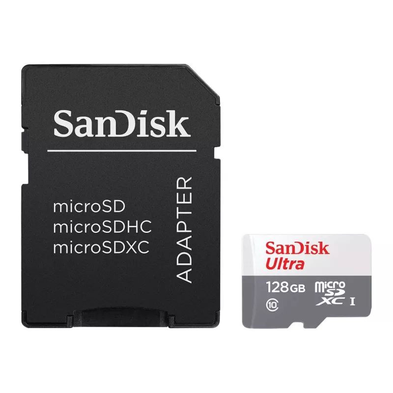 Flash atmintinė SanDisk 128GB MicroSDXC UHS-I Class 10 SDSQUNR-128G-GN6TA