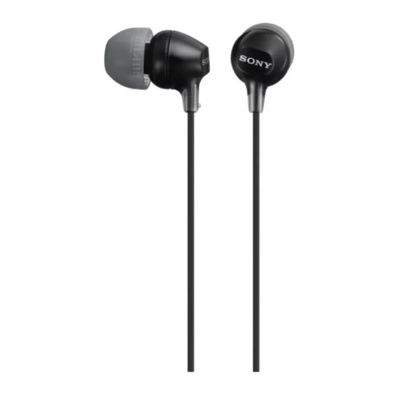 Sony MDR-EX15AP, laidinis, 8 - 22000 Hz, skambučiai/muzika, 3 g, ausinės, juodos