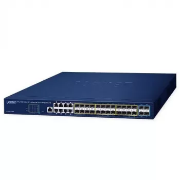 PLANET GS-5220-16S8CR - Valdomas komutatorius - 24 x Gigabit SFP + 8 x Shared 10/100/1000 - montuojamas į stovą (GS-5220-16S8CR)