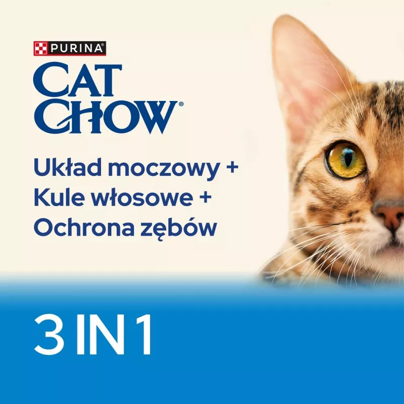 Purina CAT CHOW kačių sausas maistas 1,5 kg Suaugusioms kalakutiena
