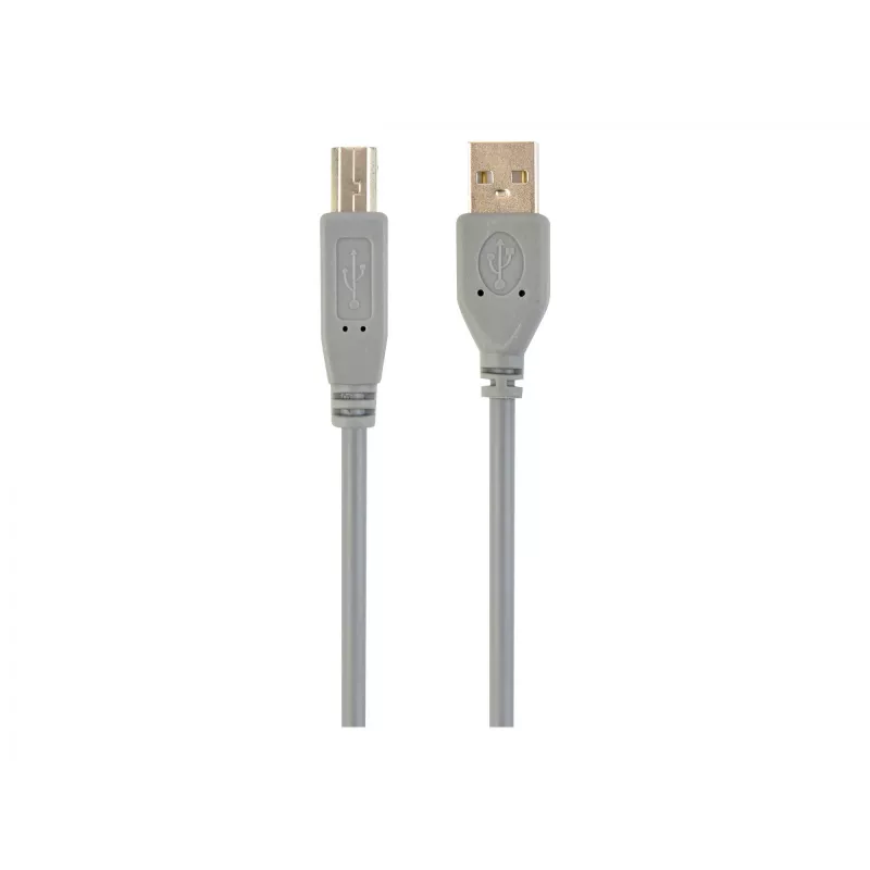 USB 2.0 A-kištukas B-kištukas 6 pėdų kabelis, pilka spalva