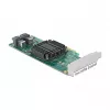 DeLOCK PCI Express x8 kortelė su 2 vidiniais SFF-8643 NVMe prievadais, žemo profilio