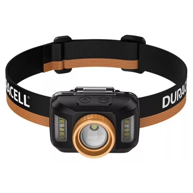 Duracell DH400 žibintuvėlis ant galvos juodas, oranžinis