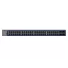 Valdomas Gigabit Ethernet komutatorius Netgear GS752TX, 48x RJ-45 10/100/1000, 10G palaikymas, 1U stovas, pilkas