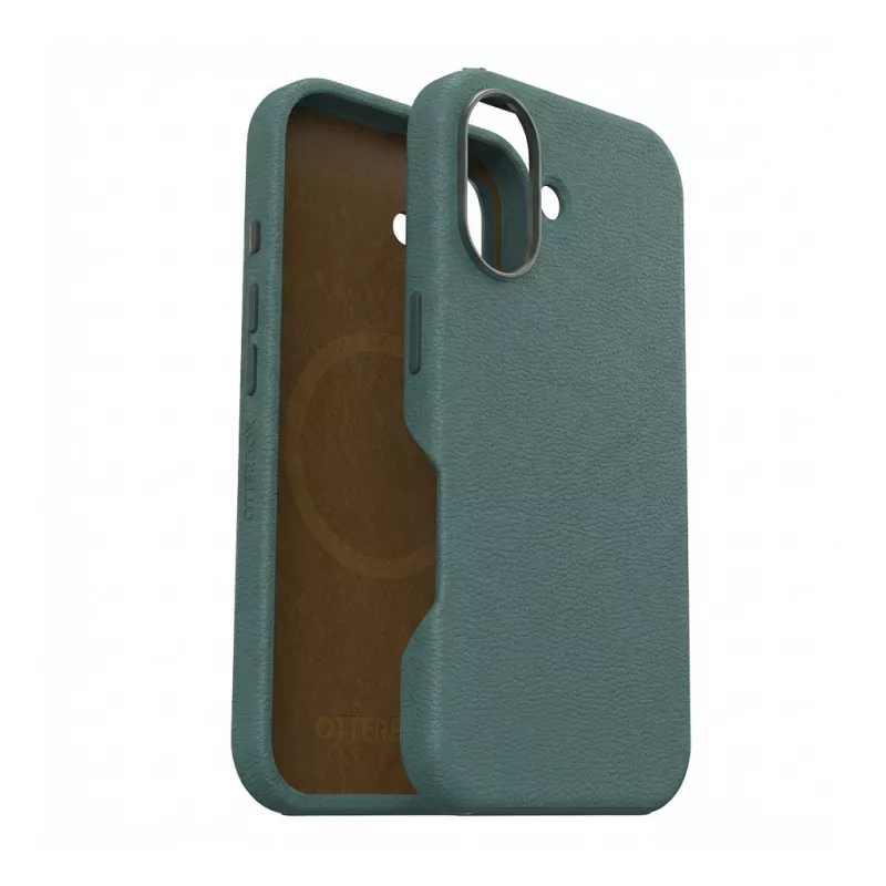 OtterBox Symmetry Cactus Leather Apple iPhone 16 Juniper Spring - žalia