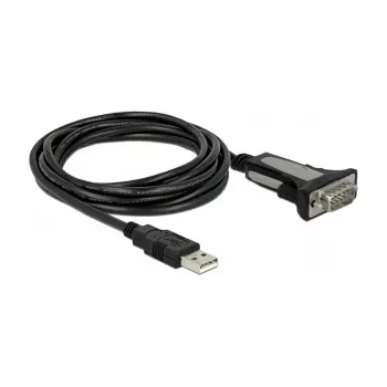 USB 2.0 Type-A į 1 x nuoseklioji RS-232 DB9 4 m DeLOCK 66323