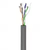 „Wentronic Goobay“ CAT 6 tinklo kabelis, U/UTP, pilkas, 100 m – CCA, AWG 24/7 (vytas), PVC (93884)