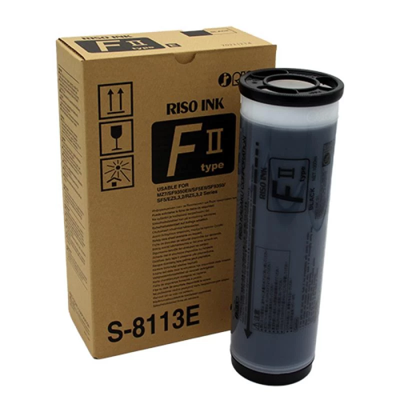 Rašalo kasetė Riso S-8113E Originali juoda 2 vnt. 1000 ml