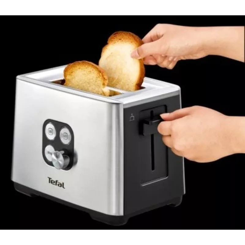 Tefal Equinox TT420D 7 2 skiltelės(-ių) Juoda, Nerūdijantis plienas