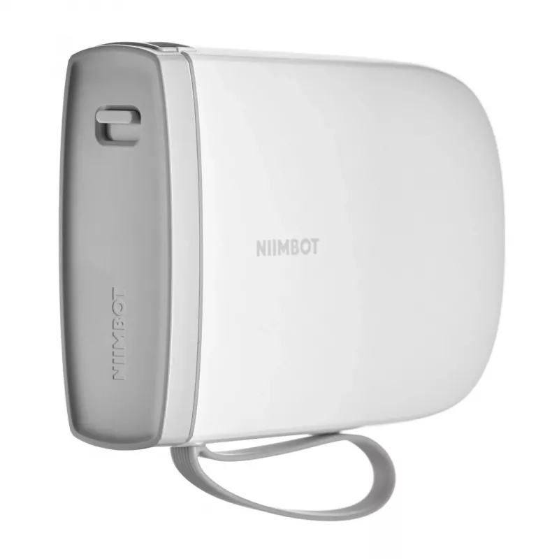 Nešiojamas etikečių spausdintuvas NIIMBOT D11H baltas su Bluetooth — kompaktiškas rankinis etikečių spausdintuvas