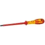 Atsuktuvas c.k tools Dextro 4 x 100 mm, plokščias antgalis, izoliuota rankena