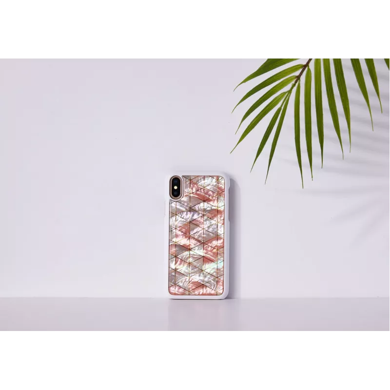 Išmaniojo telefono dėklas iKins, skirtas iPhone XS / XS Max, deimantinis baltas apsauginis dangtelis