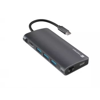 Doko stotelė NATEC NMP-2162 USB 3.2 Gen 1 Type-C pilka laidinė