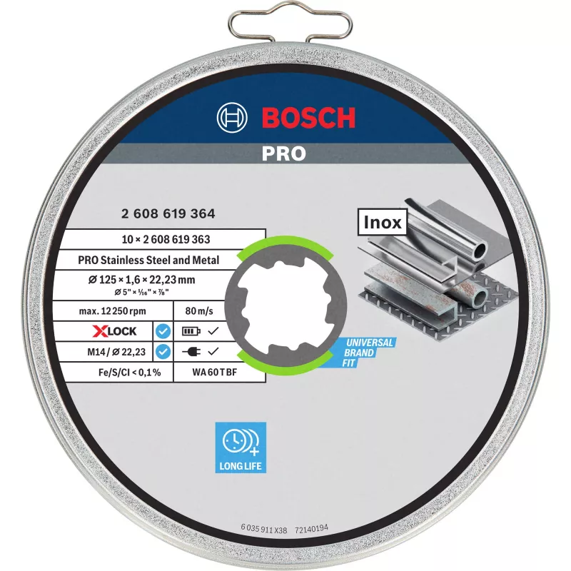 Grąžtas Bosch 2608619364 — 4 mm skersmuo, tiesus kotas