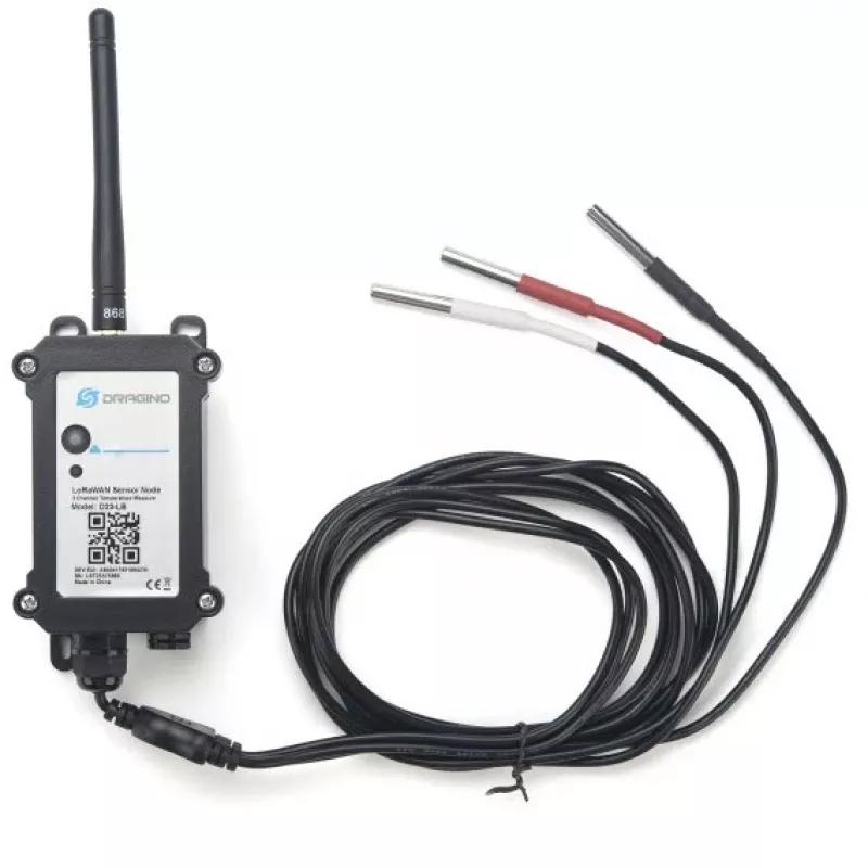 DRAGINO - jutiklis - LoRa - temperatūros jutiklis Node Outdoor - D23-LB-EU868 (D23-LB-EU868)