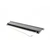 Patch panel LANBERG PPS5-0024-B 24 prievadų CAT5e, metalinis, 0.5U, 445×99×22.3 mm, juodas