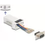 DeLOCK 67078 kabelių jungties adapteris D-Sub 9 RJ12 baltas